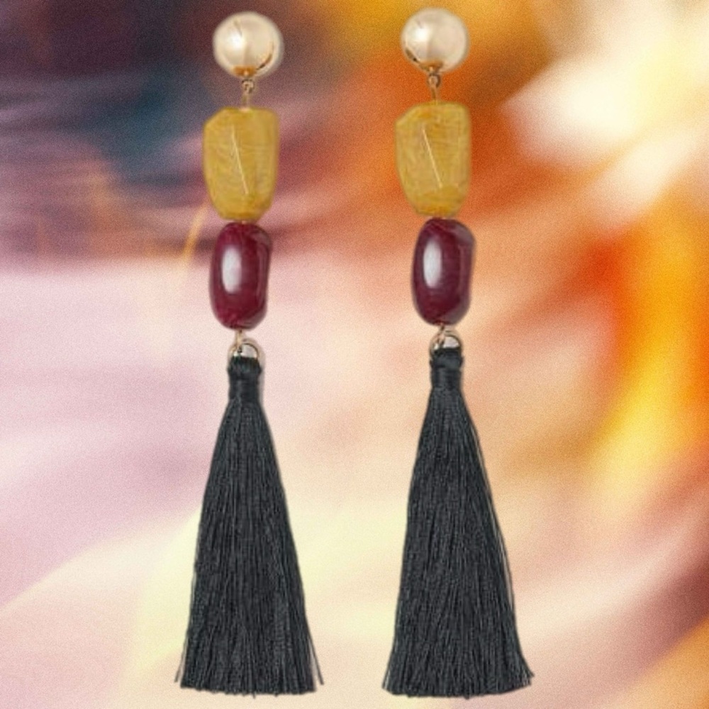 H&M Long Tasseled Earrings